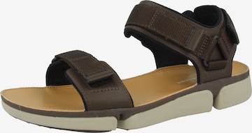 CLARKS Hiking Sandals in Brown: front