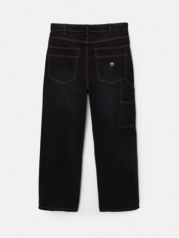 Pull&Bear Loosefit Cargobroek in Zwart