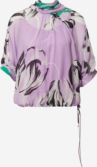 Bluză Essentiel Antwerp pe verde jad / lila / negru / alb, Vizualizare produs