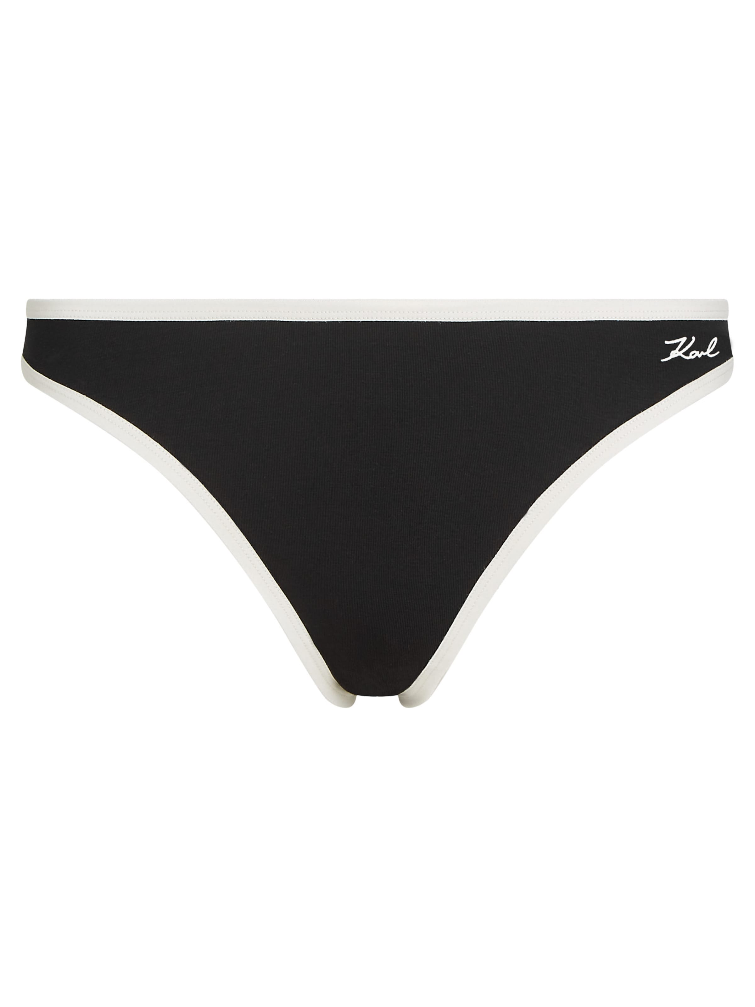 Karl Lagerfeld Slip - fekete: elől