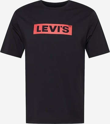 LEVI'S Koszulka 'SS RELAXED FIT TEE BLACKS' w kolorze czarny: przód