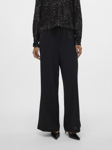 VERO MODA Loose fit Trousers 'ALVA' in Black: front