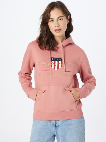 GANT Sweatshirt in Roze: voorkant