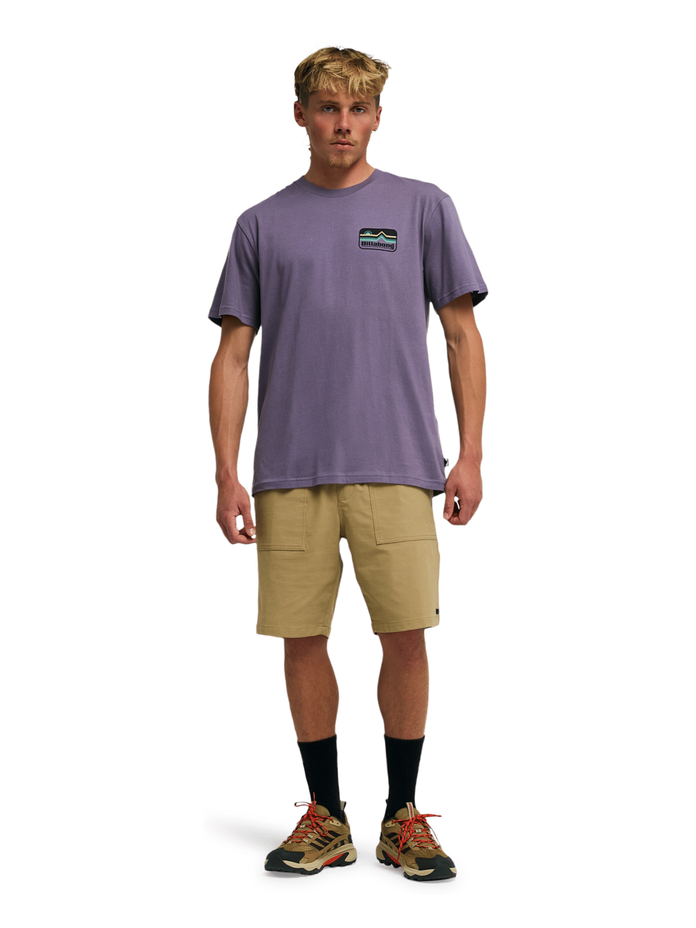 BILLABONG Тениска 'Range' в лилав