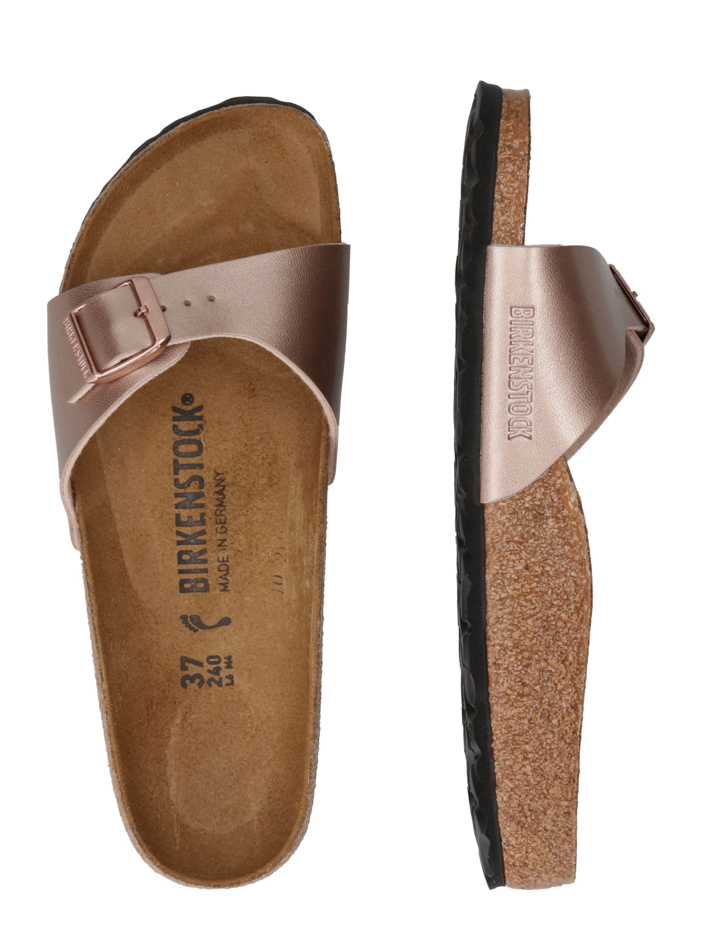 BIRKENSTOCK Žabky 'Madrid' – zlatá