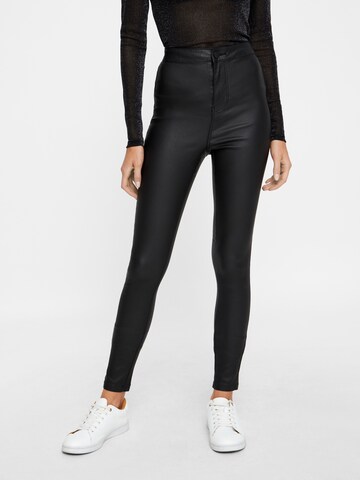 Skinny Pantalon 'Ella' Noisy may en noir : devant