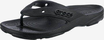 Crocs T-Bar Sandals in Black: front