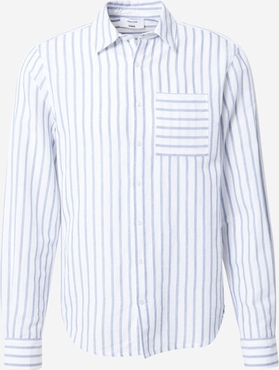 DAN FOX APPAREL Button Up Shirt 'Janosch' in Blue / White, Item view
