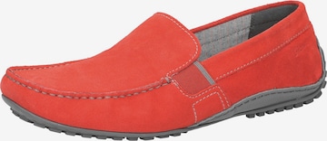 SIOUX Mocassins in Rood: voorkant