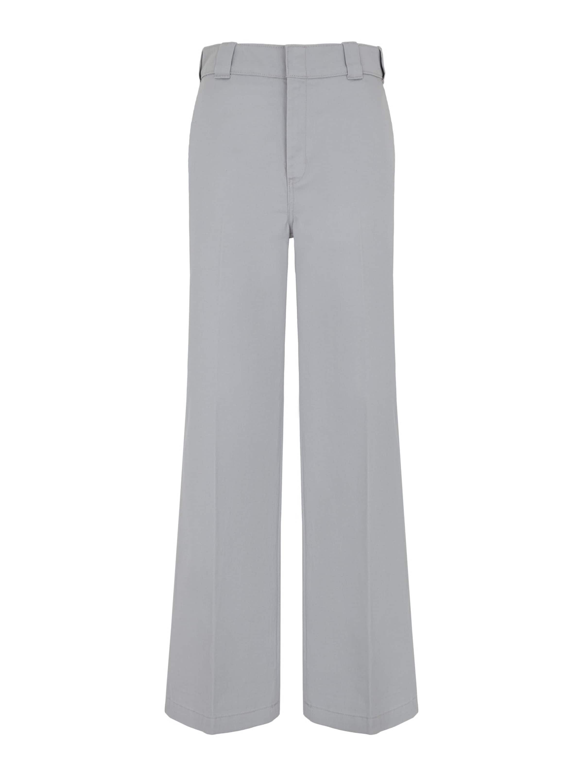 Wide Leg Pantalon à plis DICKIES en gris : devant