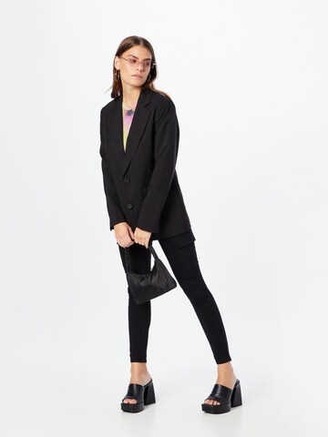 Pieces Petite - Skinny Calças cargo 'SKIN' em preto