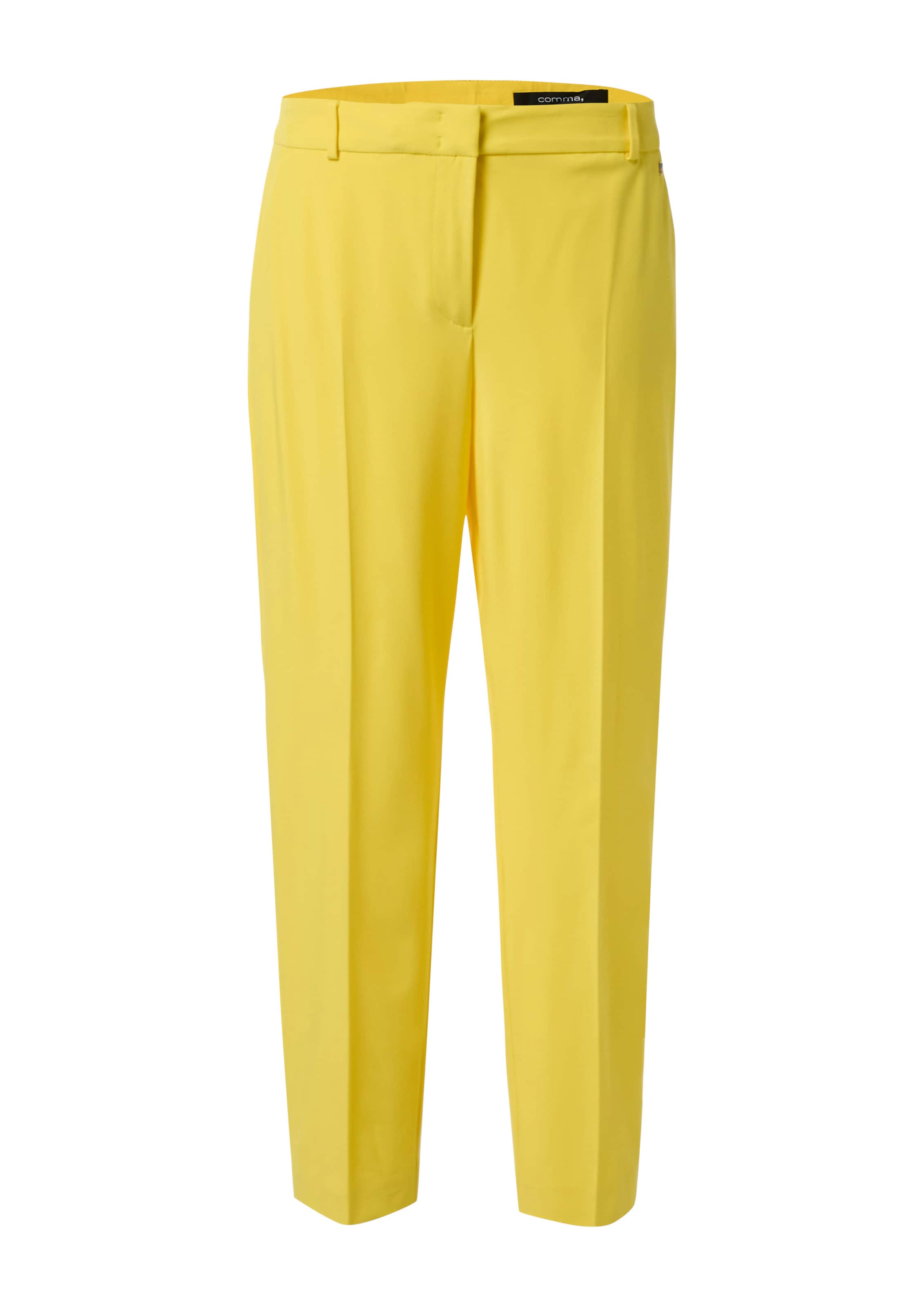 COMMA Regular Pants in Yellow: front