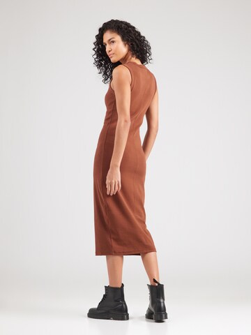 Calvin Klein Jeans Платье 'SL CTN CNTR 1X1 RB S' в Коричневый
