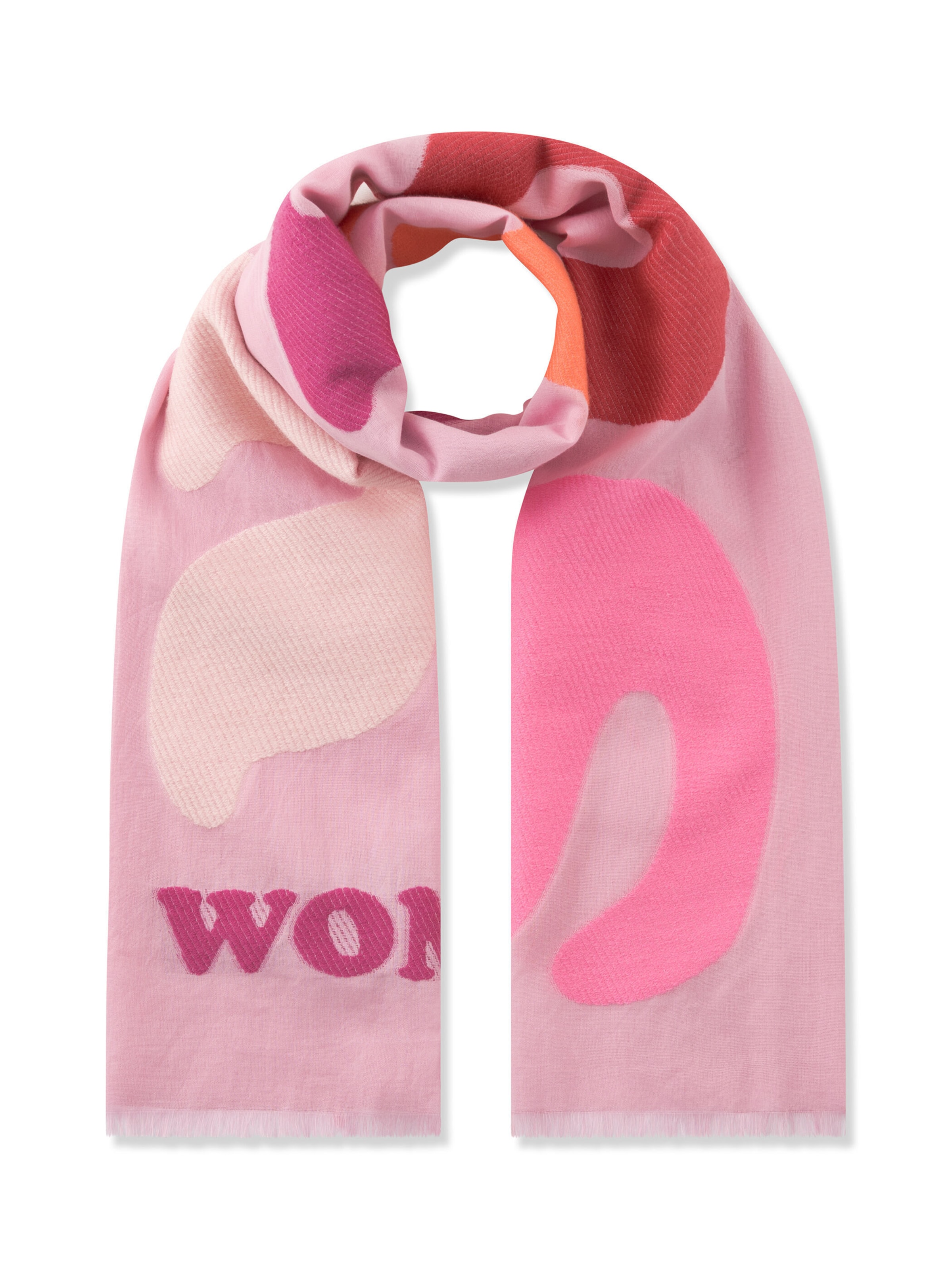 Écharpe CODELLO en rose : devant