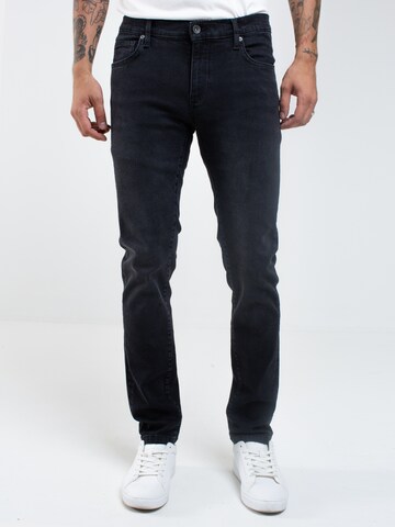 BIG STAR Slimfit Jeans 'NADER' in Zwart: voorkant