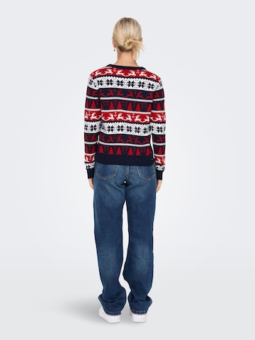 ONLY Pullover 'XMAS' i blandingsfarvet