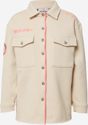 Zwillingsherz Jacke 'Neyla' in Beige: predná strana