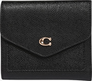 COACH Wallet in Black: front