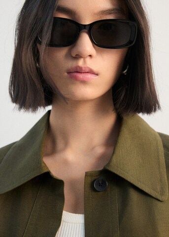MANGO Between-Season Jacket 'Demi-h' in Green
