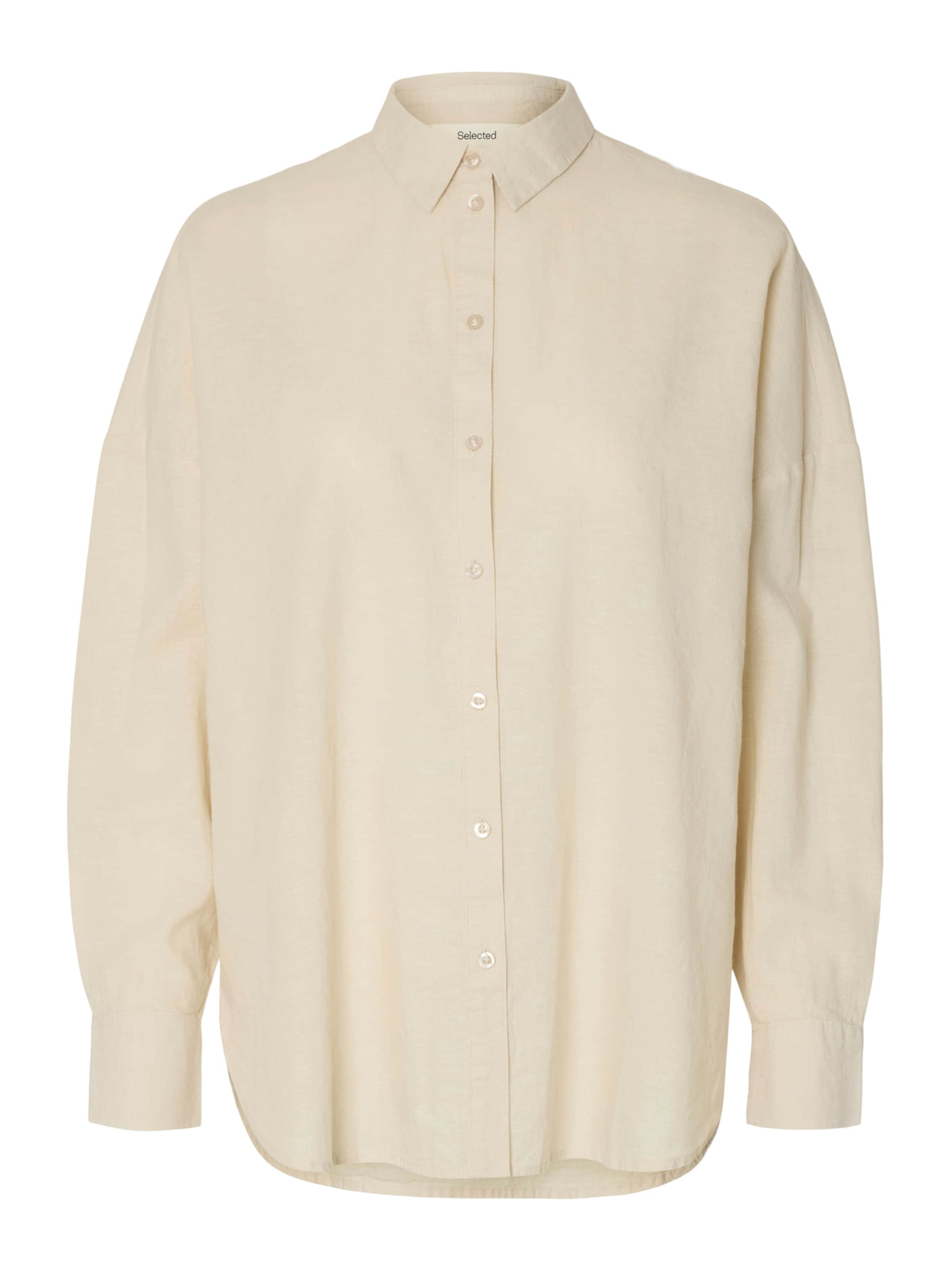 SELECTED FEMME Blúz 'SLFLINNIE-NOVA' - bézs: elől