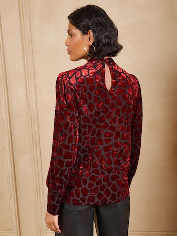 love & roses Blouse in Rood
