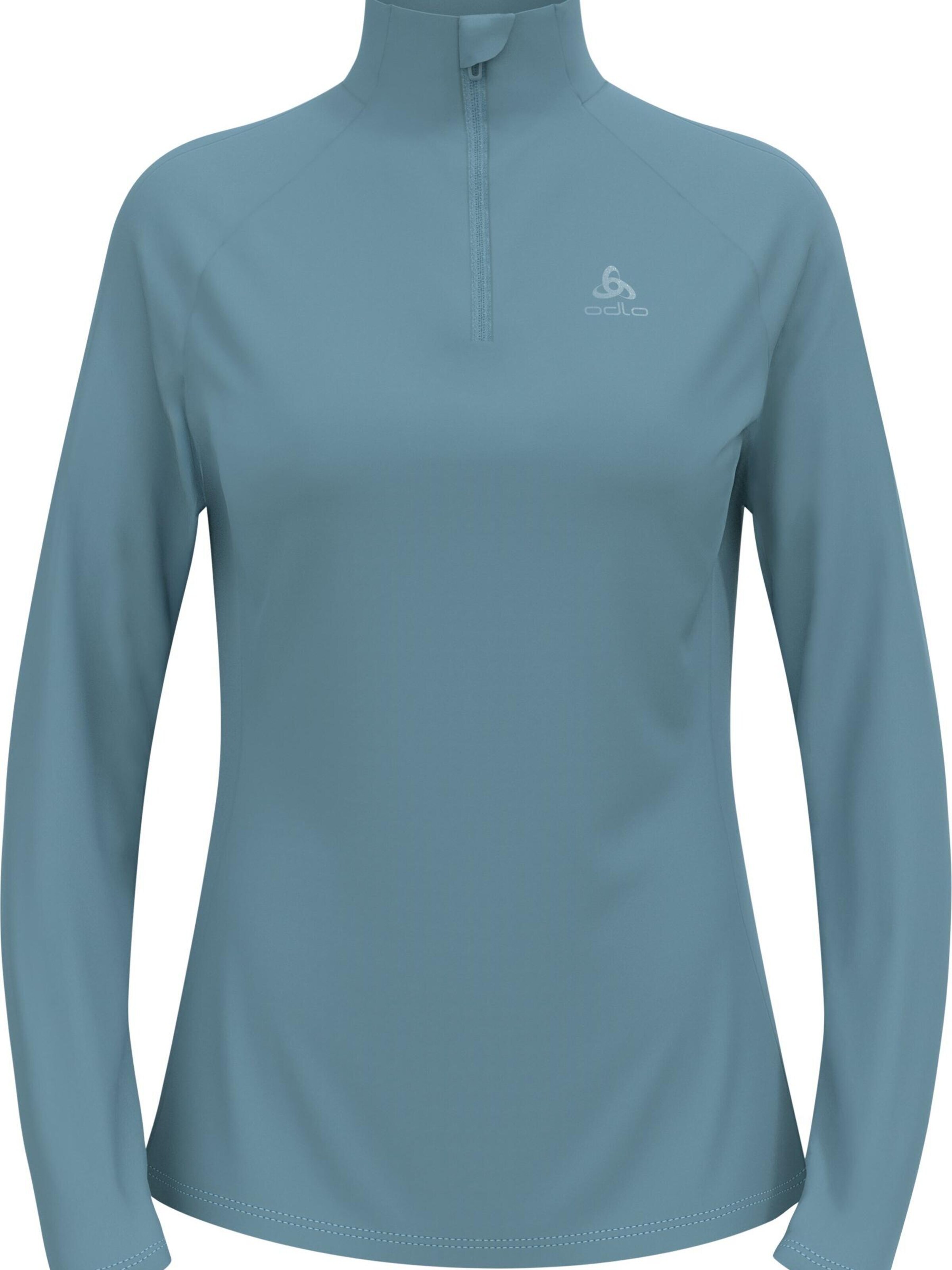 Sweat de sport 'ESSENTIAL CERAMIWARM' ODLO en bleu : devant