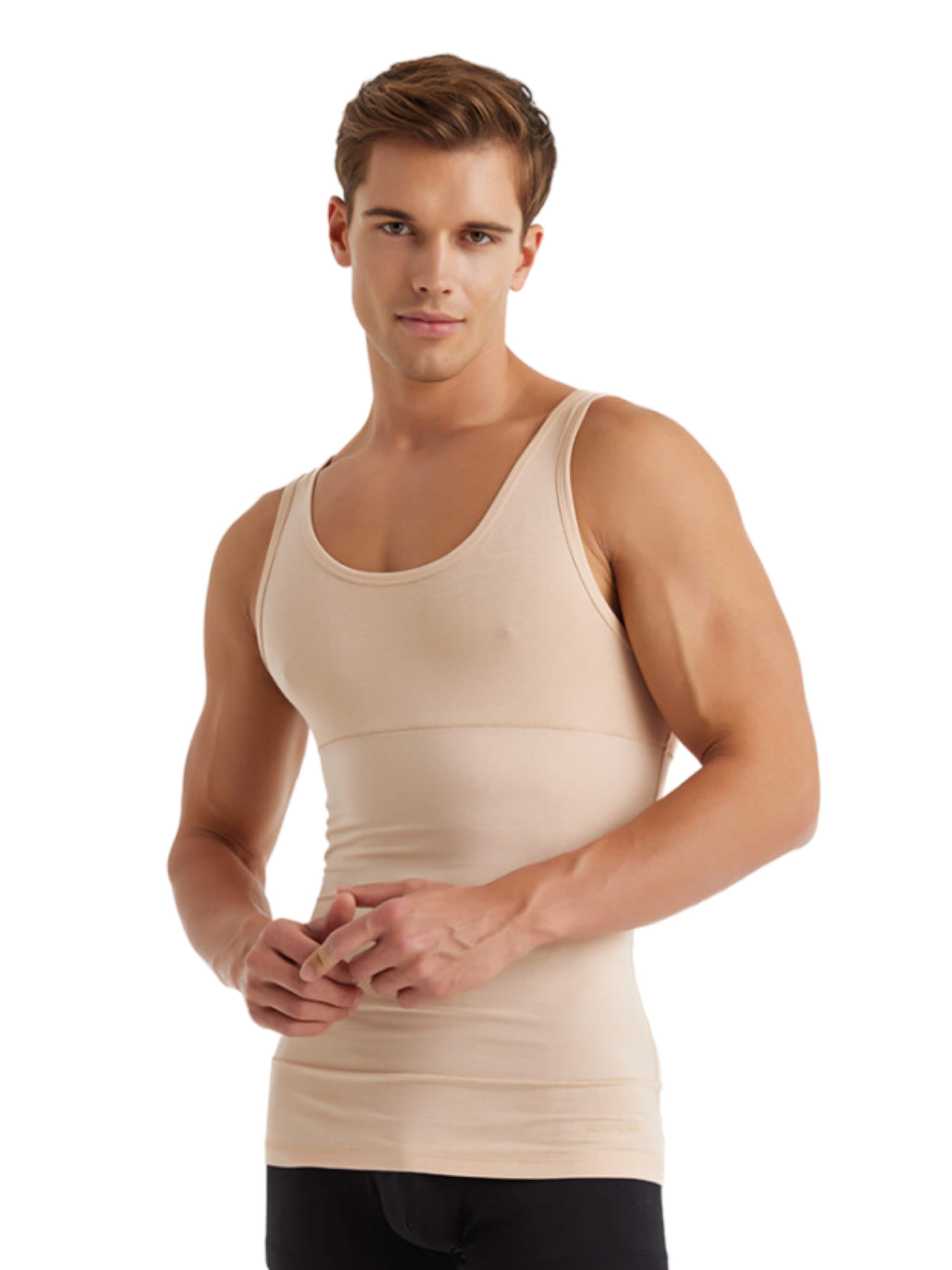 Maillot de corps Blackspade en beige : devant