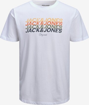 JACK & JONES Tričko 'Brady' – bílá: přední strana