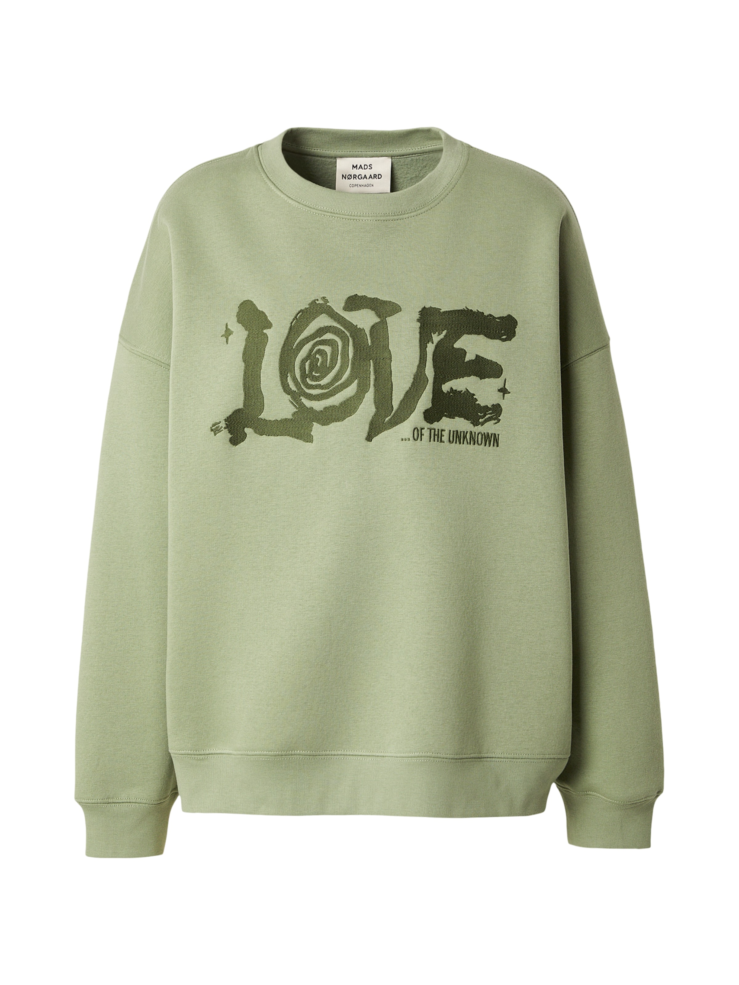 MADS NORGAARD COPENHAGEN Sweatshirt in Green: front