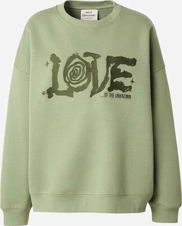 MADS NORGAARD COPENHAGEN Collegepaita värissä vihreä: etupuoli