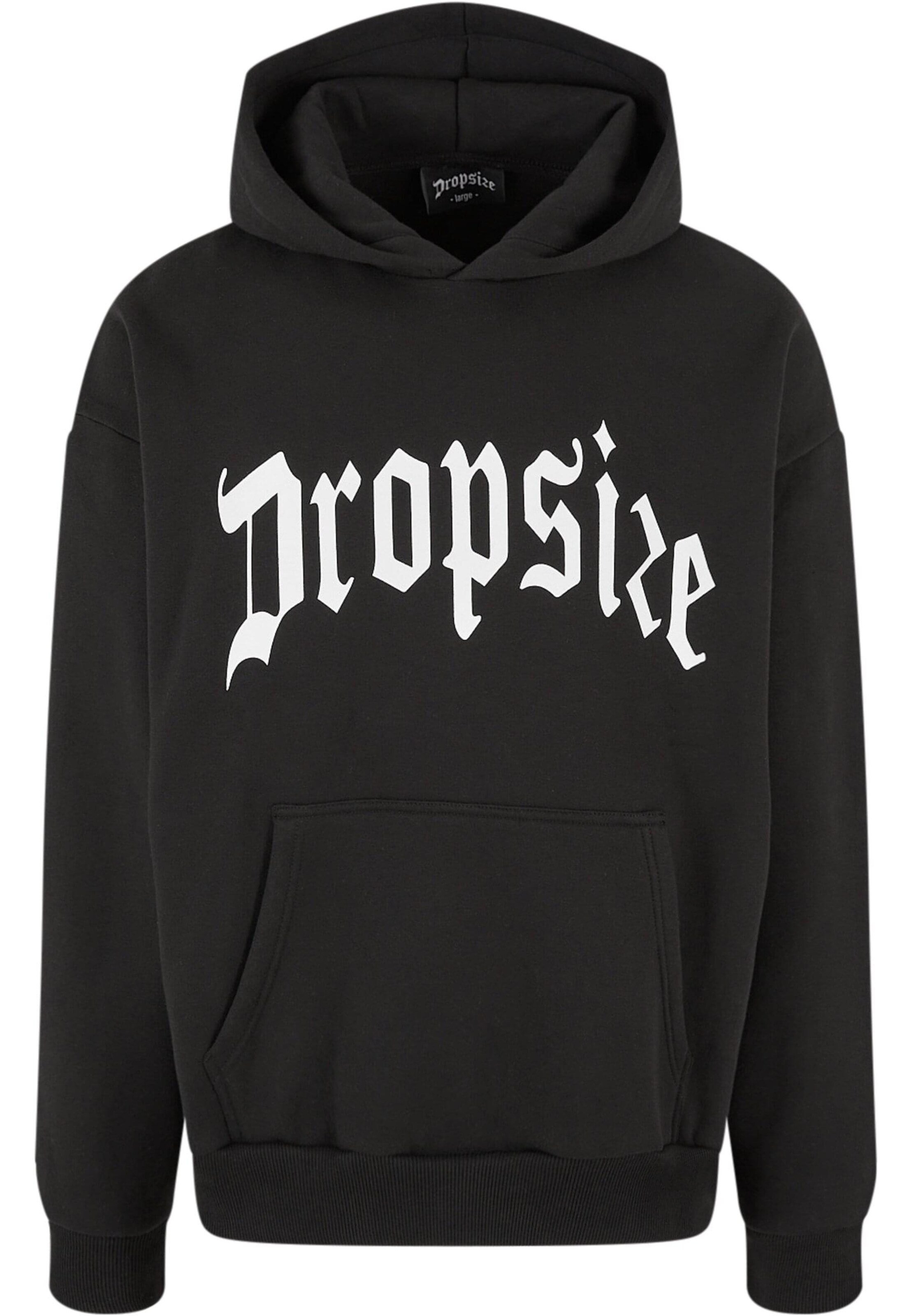 Dropsize Sweatshirt in Schwarz: Vorderseite
