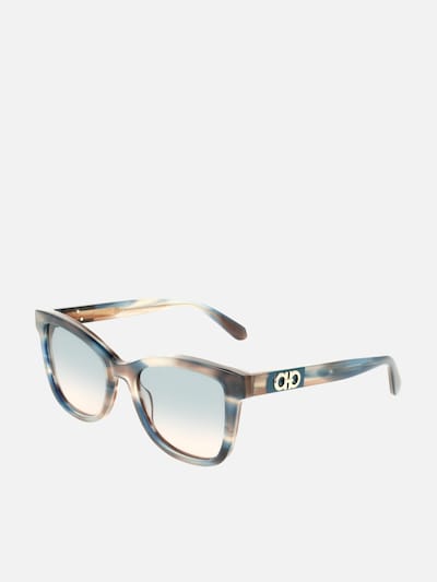 FERRAGAMO Zonnebril in 54 in de kleur Beige, Productweergave