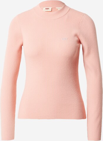 LEVI'S ® Pulover 'Crew Rib Sweater' | roza barva: sprednja stran