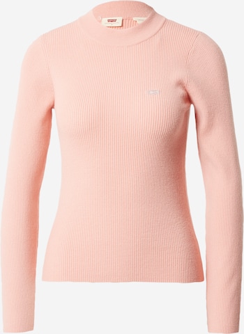 LEVI'S ® Sweter 'Crew Rib Sweater' w kolorze różowy: przód