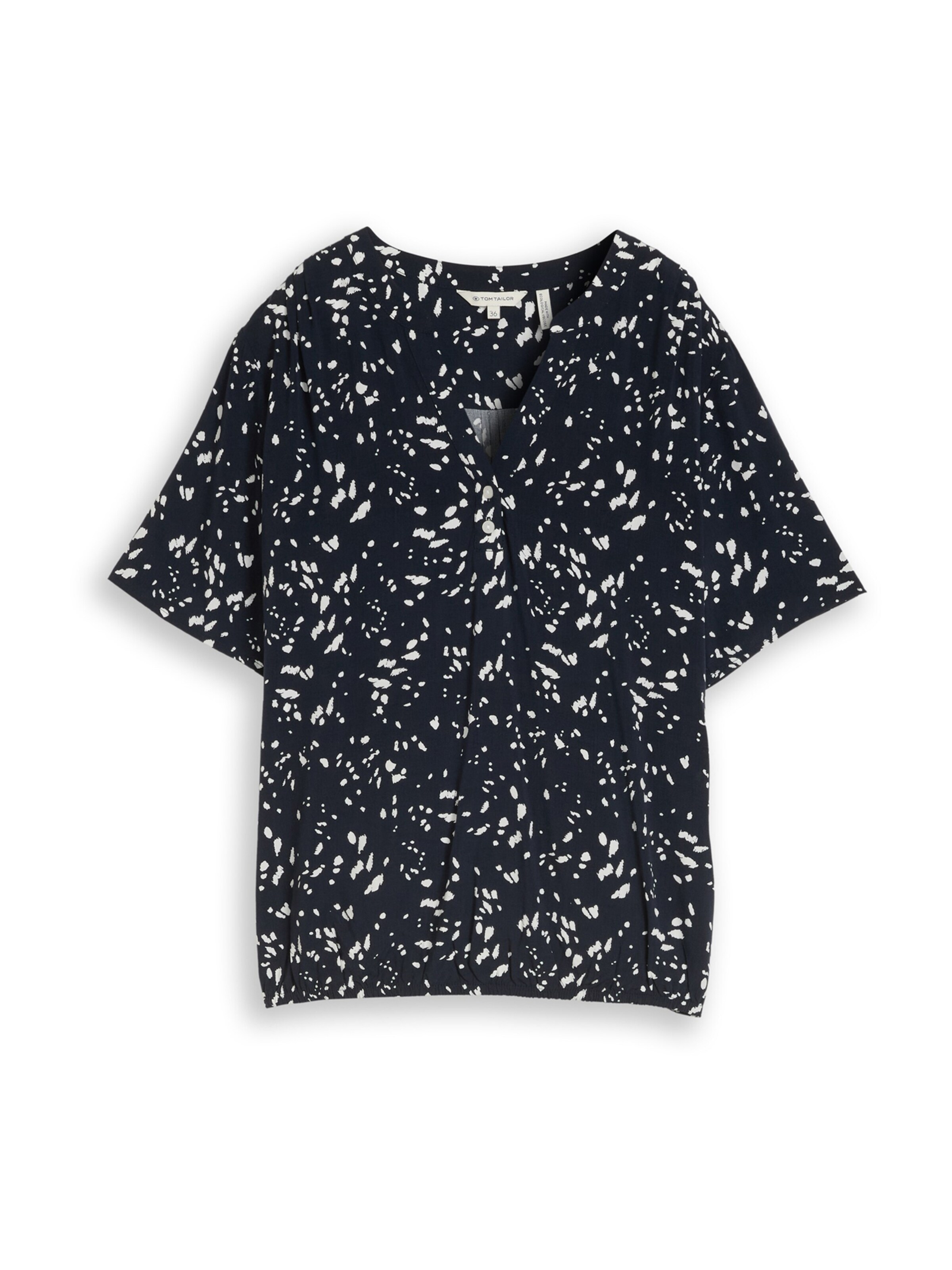 Chemisier TOM TAILOR en bleu : devant