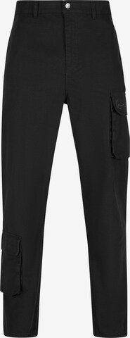 Karl Kani Regular Cargo Pants in Black: front