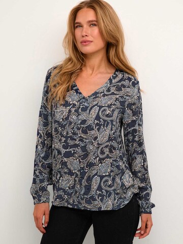 Kaffe Blouse 'Amber' in Blauw: voorkant