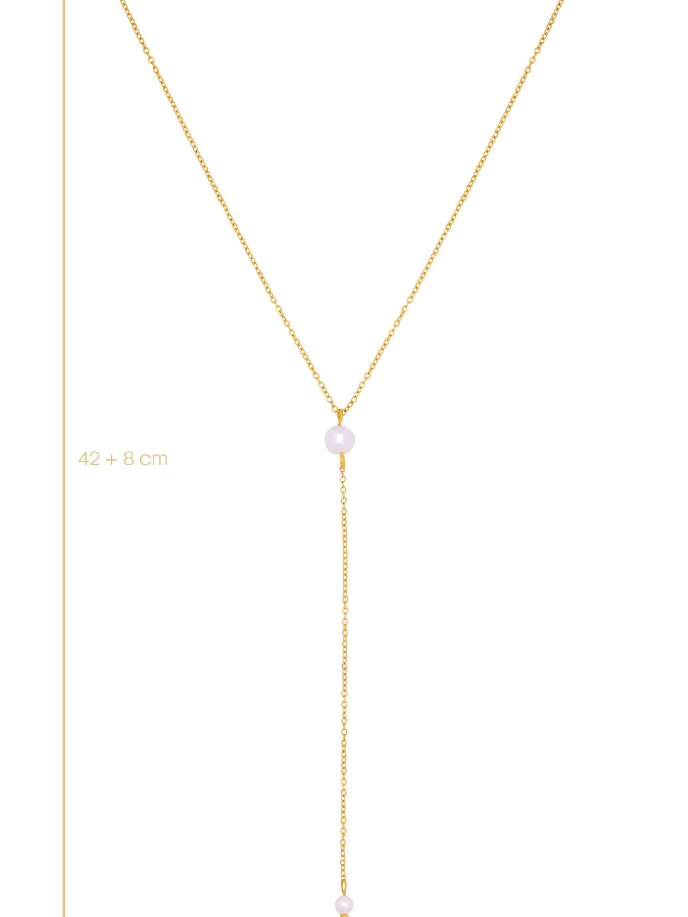 Chic by Lirette Ketting '2 Waterpearls' in Goud