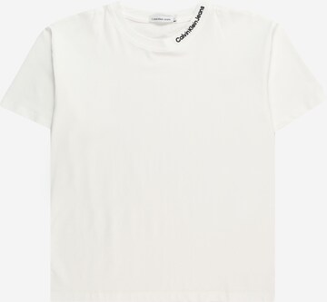 T-Shirt Calvin Klein Jeans en blanc : devant