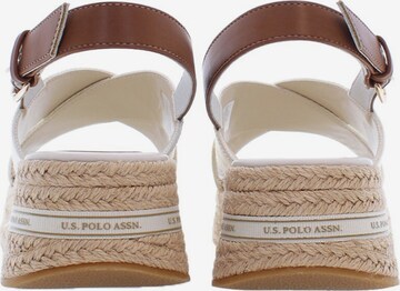 U.S. POLO ASSN. Sandale 'Glory' in Weiß