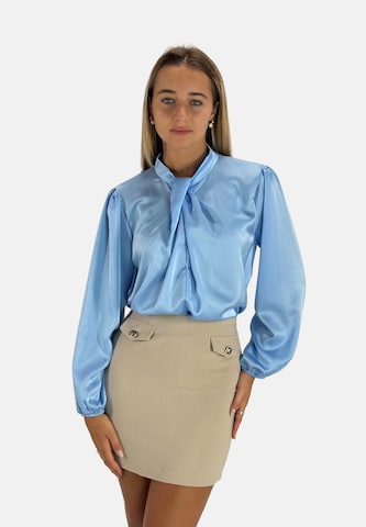 Chemisier Elara en bleu : devant