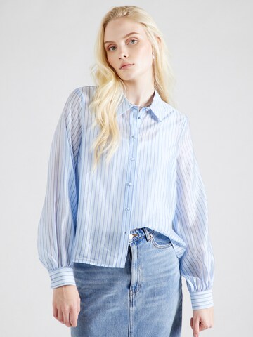 VILA Blouse 'VERA' in Blauw: voorkant