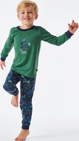 SCHIESSER Pajamas in Green