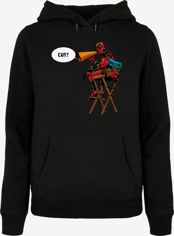 ABSOLUTE CULT Sweatshirt 'Deadpool - Directors Chair' in Black: front