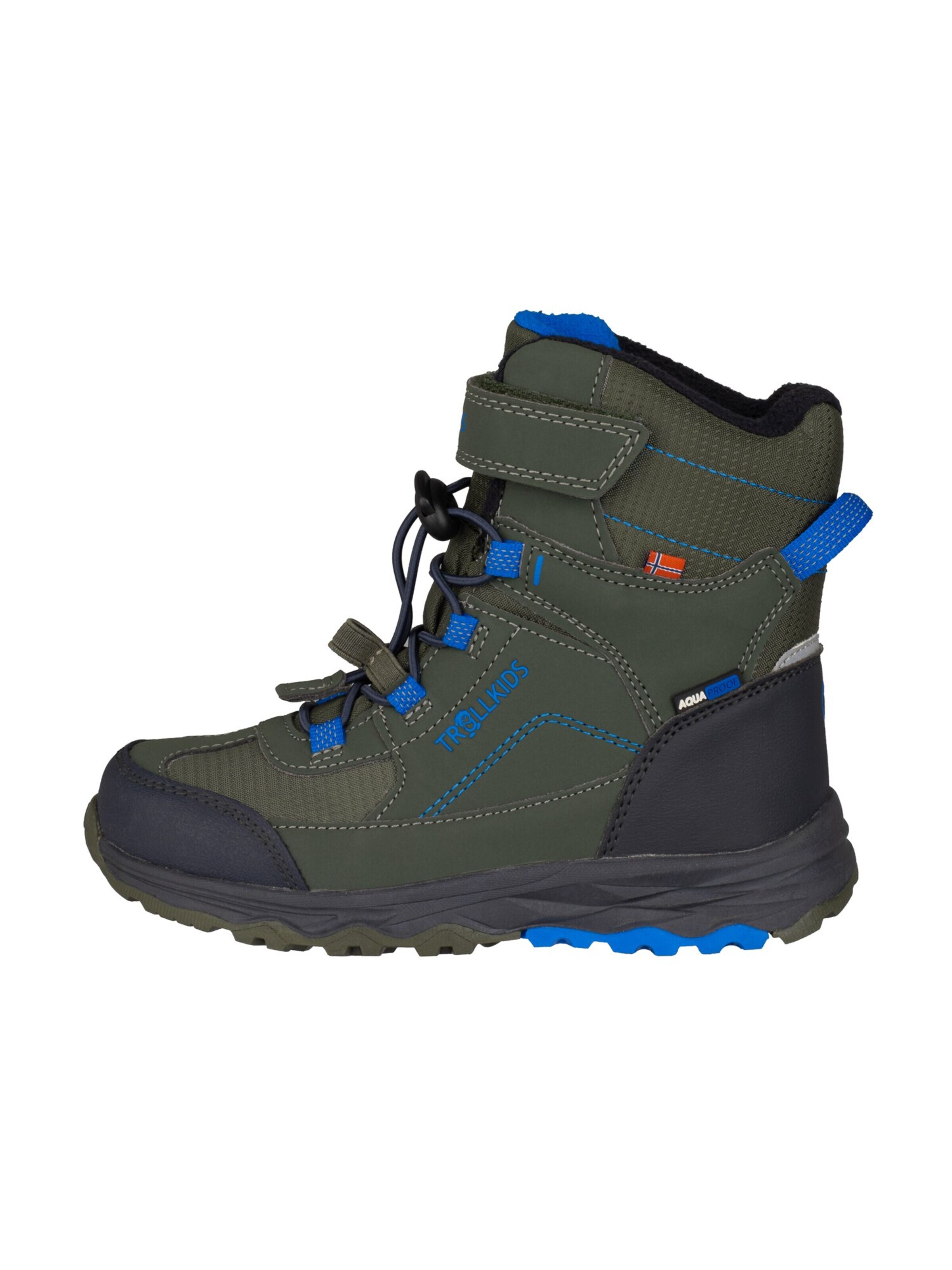 TROLLKIDS Snow Boots in Green: front