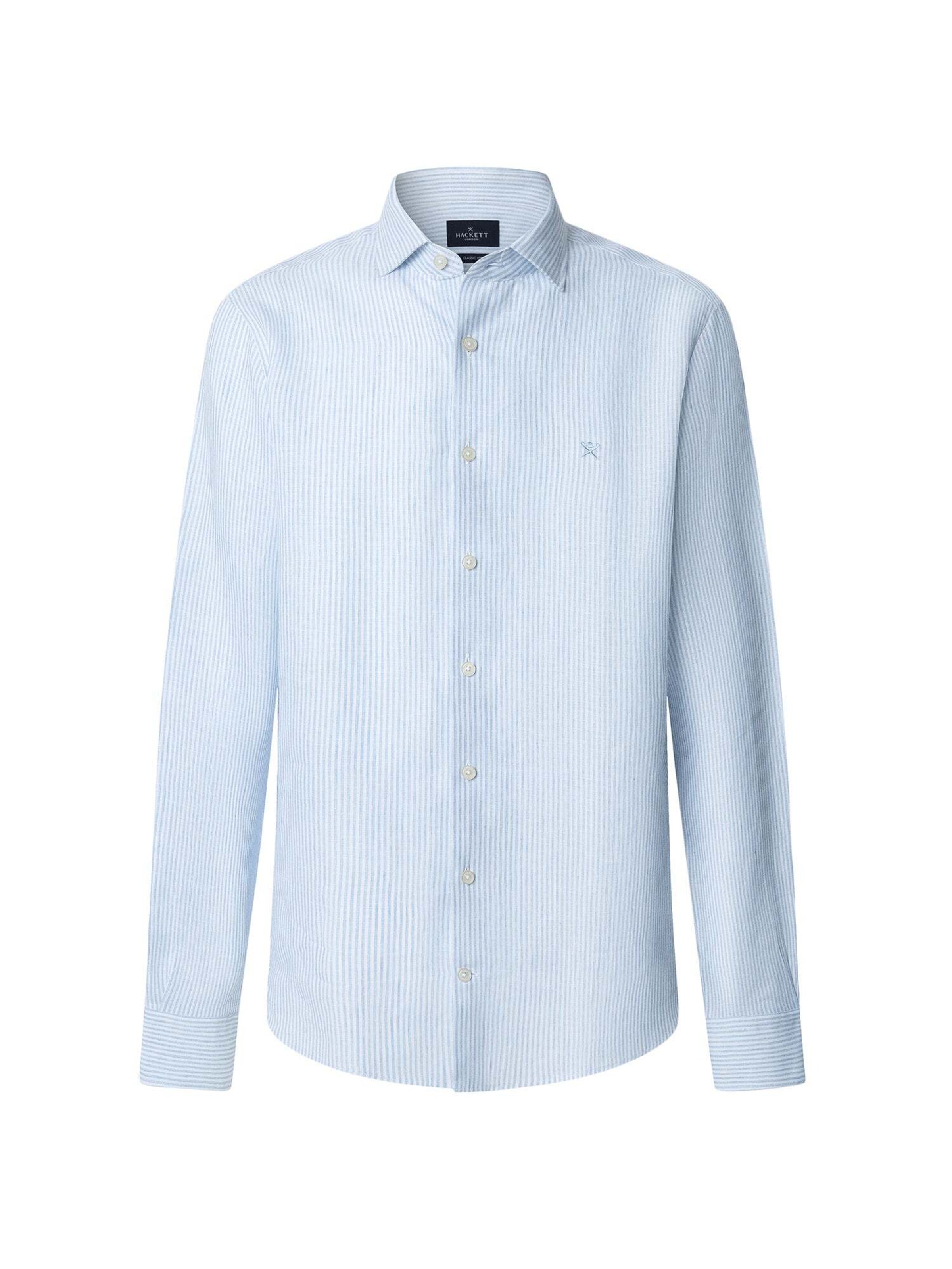 Hackett London Regular Fit Hemd in Blau: Vorderseite