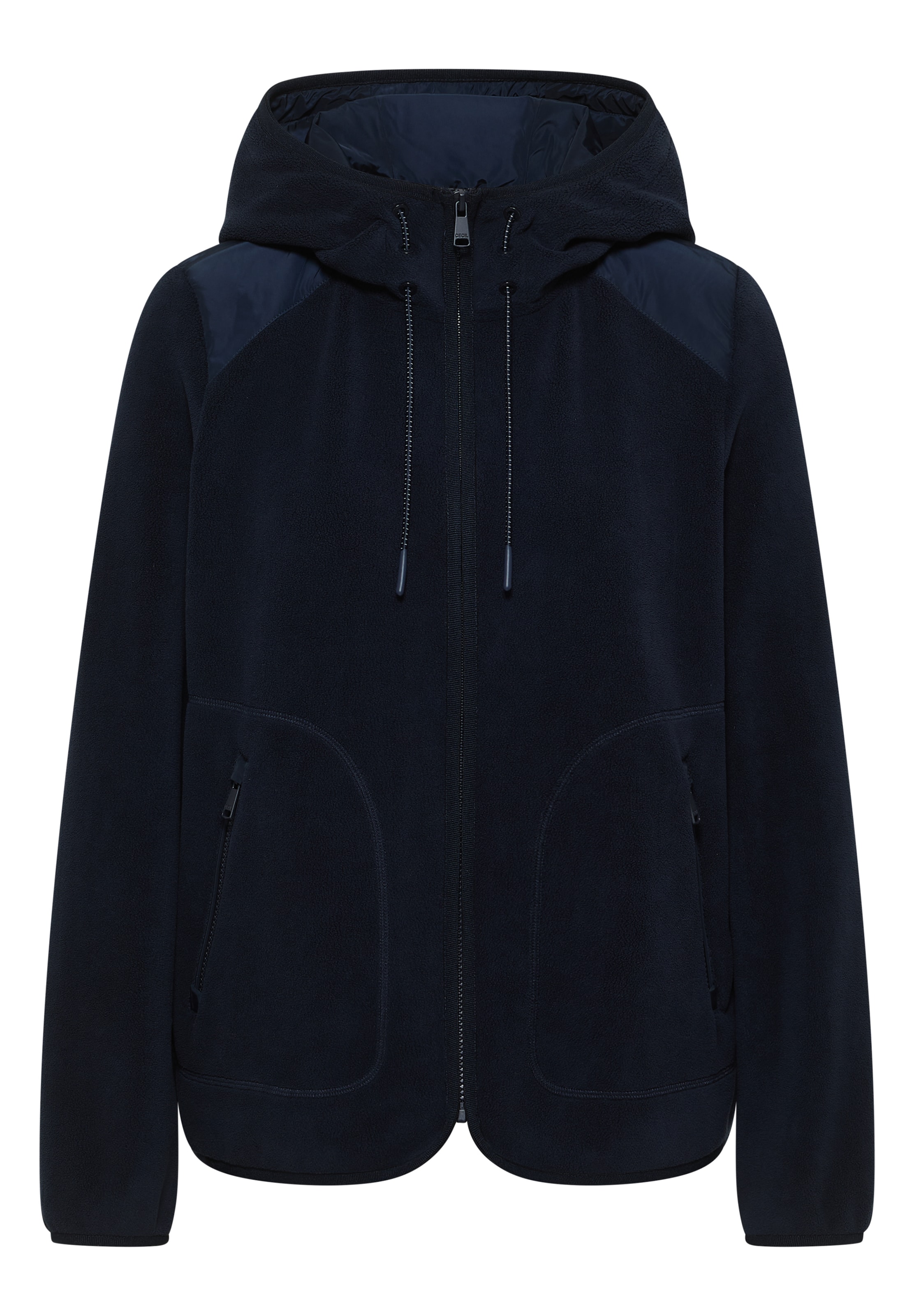CECIL Fleecejacke in Blau: Vorderseite