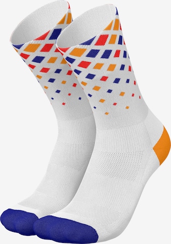 INCYLENCE Athletic Socks 'CRYSTALS' in Orange: front