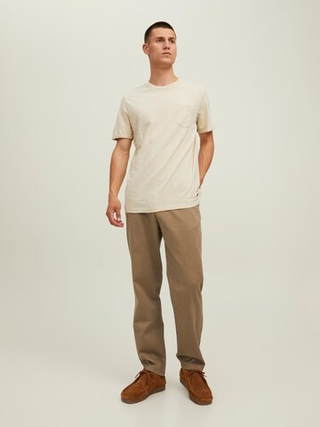 JACK & JONES T-shirt 'Tropic' i beige