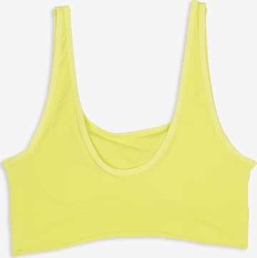 Bustier Soutien-gorge de sport ' SCOOP LOUNGE BRA ' ADIDAS SPORTSWEAR en jaune : devant